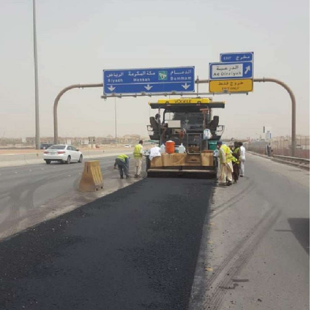 مشروع أعمال الأسفلت في المدينة الصناعية - شركة درة الوصال